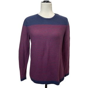 Like new Talbots 5% cashmere stretch sweater 52” waist and hip red and navy